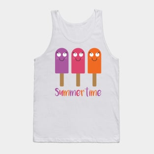 Happy Smiling Summertime Ice Cream Lollies Tank Top